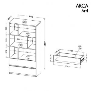 Stelāža Arca 04