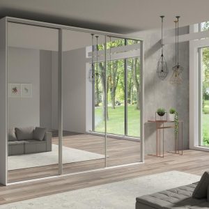 Skapis ar bīdāmām durvīm un spoguli Grande 277