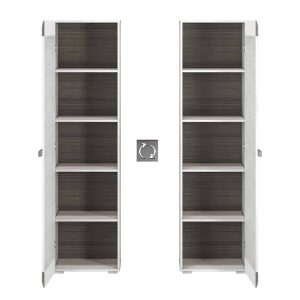 Skapis ar plauktiem Blanco 03
