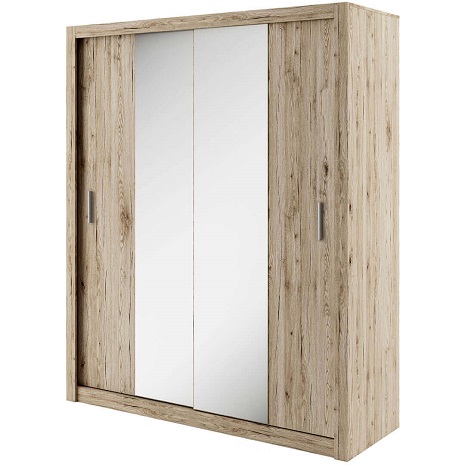 Skapis ar bīdāmām durvīm un spoguli IDEA ID03