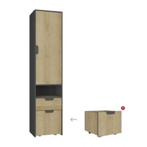 Plaukts NANO NA 3 L/P