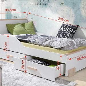 Bērnu gulta CAREN (90 cm)