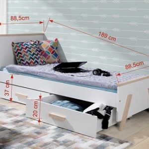 Bērnu gulta KORA (80 cm)