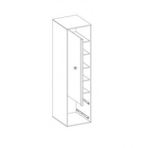 Skapis ar plauktiem PHILOSOPHY PH-03