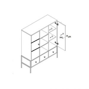 Skapis-kumode LIVI 3